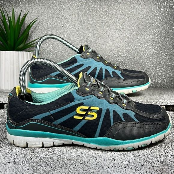 Skechers Flex Light Slip On Sneakers Shoes Size 7.5 - Picture 2 of 9